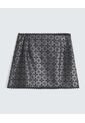 Mini Falda En Pu  Para Mujer Negro Seven Seven de Seven Seven