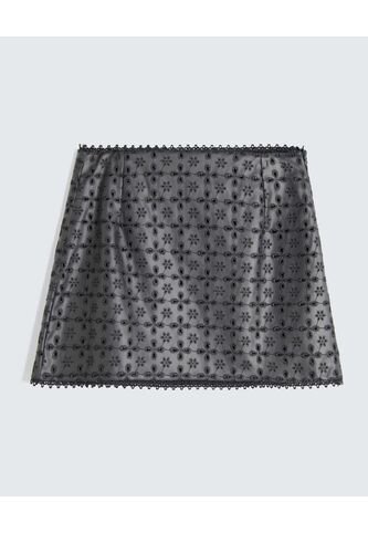Mini Falda En Pu  Para Mujer Negro Seven Seven Seven Seven