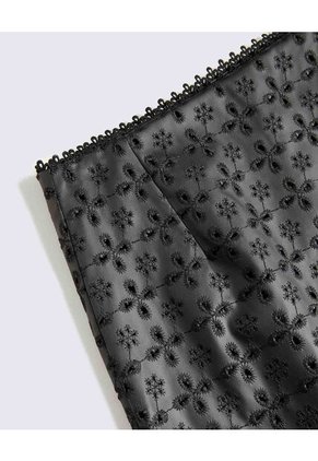 Mini Falda En Pu  Para Mujer Negro Seven Seven