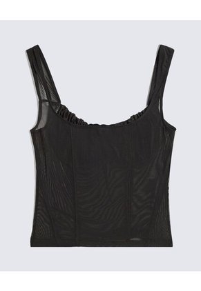 Camiseta Para Mujer Manga Sisa Cuello V Color Negro Marca Seven Seven #28096296