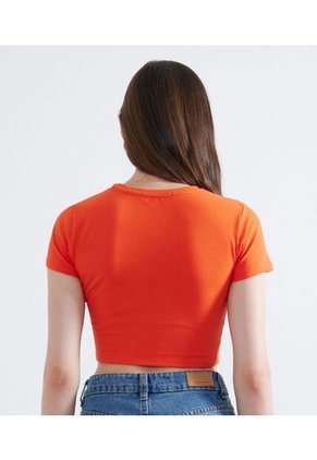 Camiseta Para Mujer Manga Corta Color Vino Marca Seven Seven #28095906