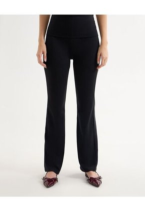 Pantalón Flare Tiro Alto  Para Mujer Gris Seven Seven