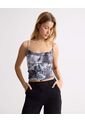 Camiseta Para Mujer Manga Sisa Moda Color Gris Marca Seven Seven #28096434 de Seven Seven