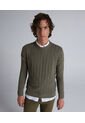 Saco Para Hombre Cuello Redondo Color Verde Oscuro Marca Seven Seven #45330212 de Seven Seven