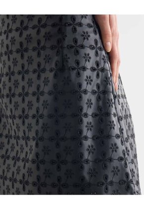 Mini Falda En Pu  Para Mujer Negro Seven Seven