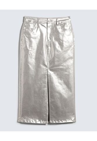 Falda Para Mujer Largo Color Plata Marca Seven Seven #28140875 Seven Seven