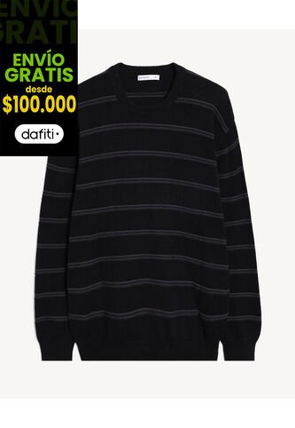 Saco Tejido Con Relieve  Para Hombre Negro Seven Seven Seven Seven
