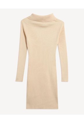 Vestido Para Mujer M/L Corto Color Crema Marca Seven Seven #28171439