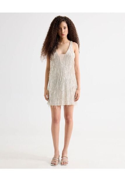 Vestido Para Mujer M/Sisa Corto Color Marfil Marca Seven Seven #28171460