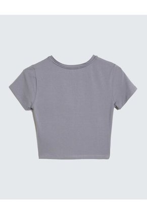 Camiseta Para Mujer Manga Corta Color Gris  Marca Seven Seven #28096098