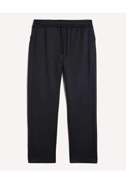 Pantalón Recto Con Cordón  Para Hombre Negro Seven Seven
