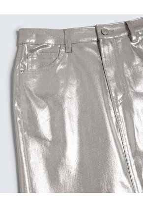 Falda Para Mujer Largo Color Plata Marca Seven Seven #28140875