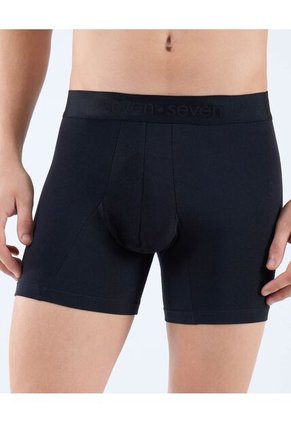 Boxer Para Hombre Fleat Seamer Medio Color Negro Marca Seven Seven #45000371