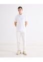 Polo Regular Tipo Jersey  Para Hombre Blanco Seven Seven de Seven Seven