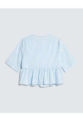 Blusa Para Mujer Manga Corta Color Azul Marca Seven Seven #28124045