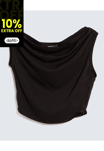 Blusa Para Mujer Manga Corta Color Negro Marca Seven Seven #28124052