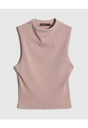 Camiseta Para Mujer Manga Sisa Color Cafe Claro Marca Seven Seven #28096012