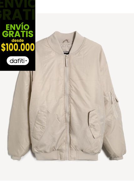 Chaqueta  Para Hombre Bomber Color Beige Marca Seven Seven #45080494