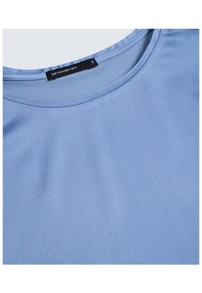 Blusa Para Mujer Manga Corta Color Azul  Marca Seven Seven #28123987