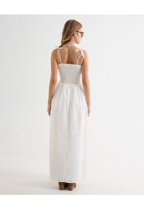 Vestido Para Mujer M/Sisa Largo Color Hueso Marca Seven Seven #28171427