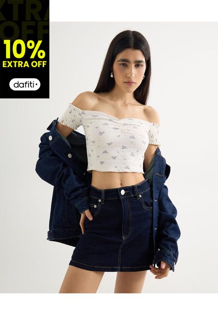 Camiseta Para Mujer Manga Corta Moda Color Crudo Marca Seven Seven #28096234