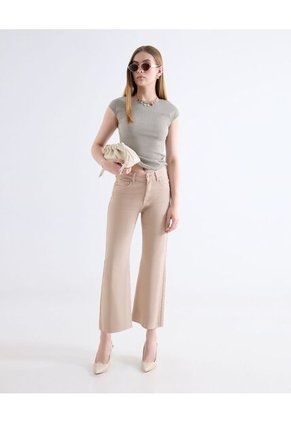 Jean  Para Mujer Flare Color Beige Marca Seven Seven #28160994