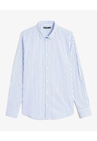 Camisa Para Hombre Manga Larga Sin Bolsillo Cuello Casual M Color Azul Marca Seven Seven #45012148 Seven Seven