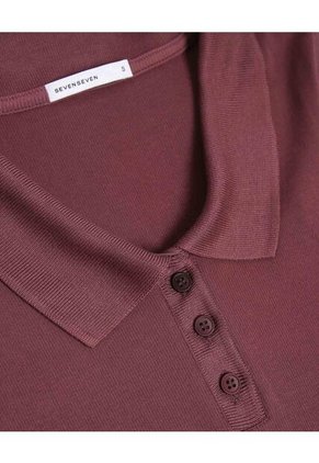 Vestido Para Mujer M/C Largo Color Vino Marca Seven Seven #28171436