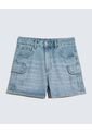 Short Cargo  Para Mujer Azul Seven Seven de Seven Seven