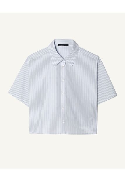 Blusa Para Mujer Manga Corta Color Azul Claro Marca Seven Seven #28123896