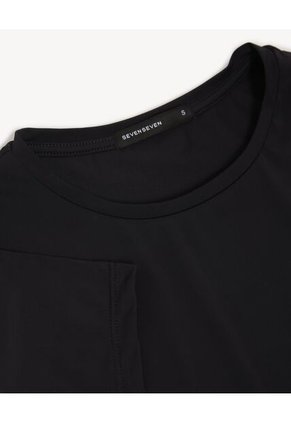 Vestido Para Mujer M/C Corto Color Negro Marca Seven Seven #28171478