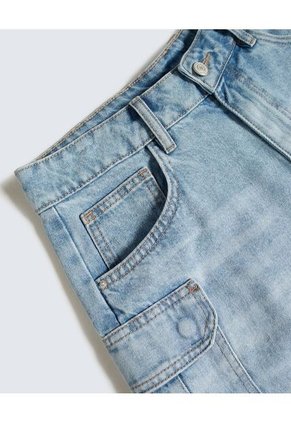 Short Cargo  Para Mujer Azul Seven Seven