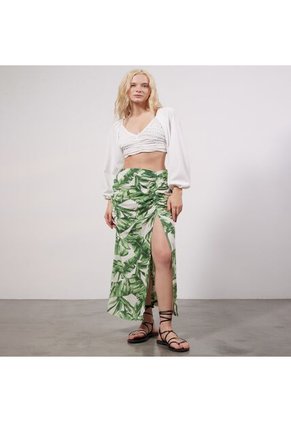 Camiseta Para Mujer Manga Larga Color Marfil Marca Seven Seven #28095679