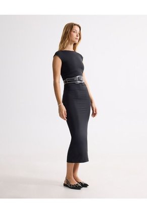Vestido Para Mujer M/Sisa Largo Color Negro Marca Seven Seven #28171450