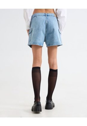 Short Cargo  Para Mujer Azul Seven Seven