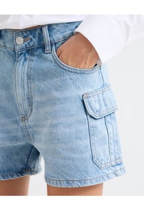 Short Cargo  Para Mujer Azul Seven Seven