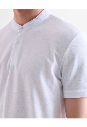 Polo Para Hombre Cuello Mao  Color Blanco Marca Seven Seven #45110844