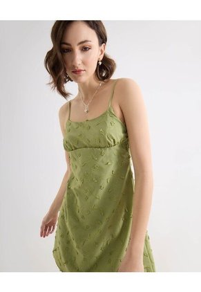 Vestido Para Mujer M/Sisa Corto Color Verde Marca Seven Seven #28171453