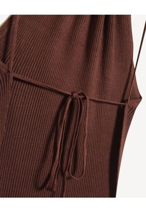 Vestido Para Mujer M/Sisa Largo Color Café Marca Seven Seven #28171456