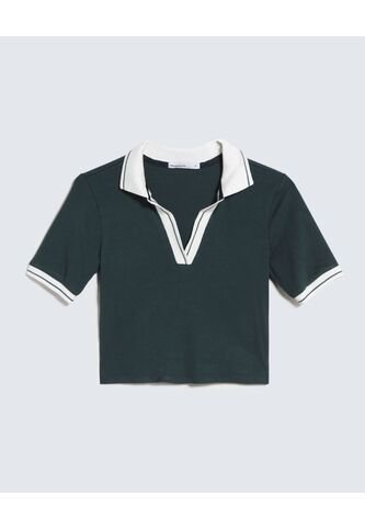 Camiseta Para Mujer Manga Corta Color Verde Oscuro Marca Seven Seven #28096155 Seven Seven