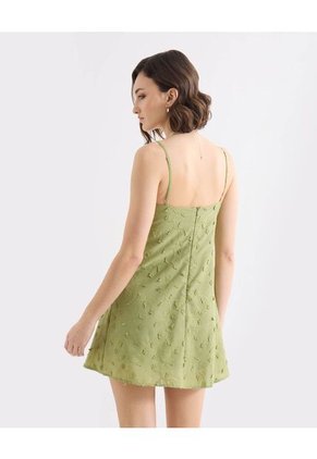 Vestido Para Mujer M/Sisa Corto Color Verde Marca Seven Seven #28171453