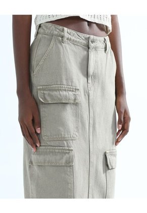 Falda Para Mujer Medio Color Camel Marca Seven Seven #28140870