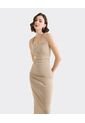 Vestido Para Mujer M/Sisa Medio Color Beige Marca Seven Seven #28171482 de Seven Seven