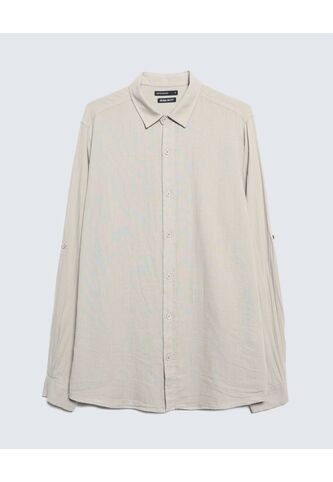 Camisa Para Hombre Manga Larga  Color Gris Claro Marca Seven Seven #45012036 Seven Seven