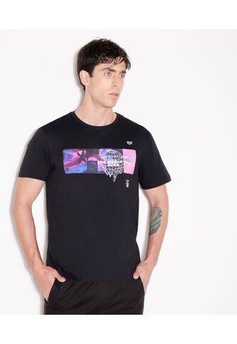 Camiseta Para Hombre Manga Corta Color Negro Marca Seven Seven #45092225 Seven Seven