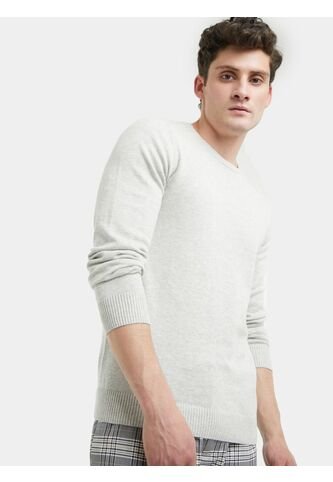 Saco Para Hombre Cuello Redondo Color Gris  Marca Seven Seven #45330193 Seven Seven