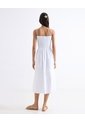 Vestido Midi Con Nido De Abeja  Para Mujer Blanco Seven Seven de Seven Seven