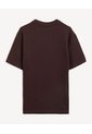 Camiseta Silueta Ajustada Textura Rib  Para Hombre Café Seven Seven de Seven Seven