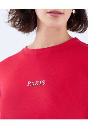 Camiseta Para Mujer Manga Corta Color Rojo Marca Seven Seven #28096090