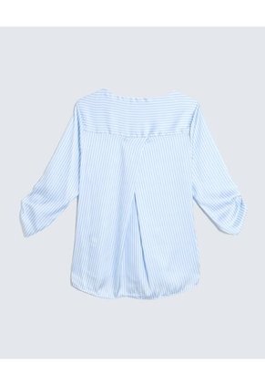 Blusa Para Mujer Manga 3/4 Color Azul Claro Marca Seven Seven #28123989